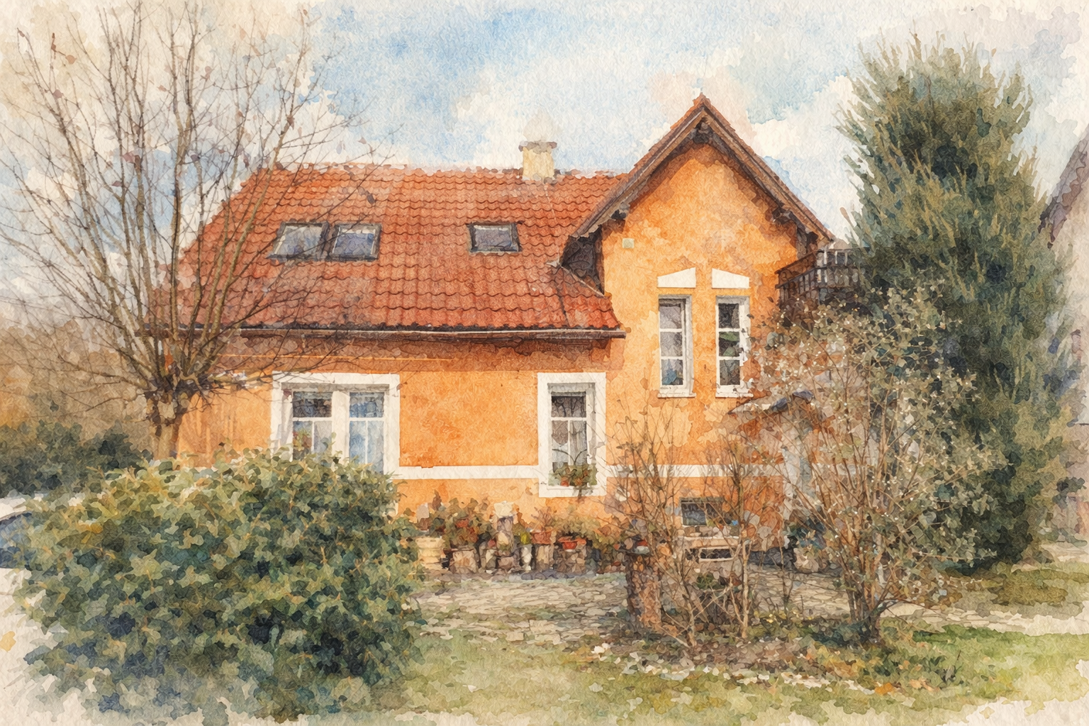 Pronájem 2kk v rodinném domě v Lázních Toušeň